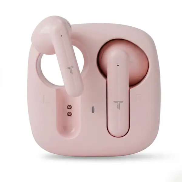 Trendz AeroX (Lite+) Earbuds with 40H Playtime, Quad Mic ENC-ANC, Deep Bass, Low Latency Gaming Mode, Fast Charge Bluetooth Headset(Pink)
