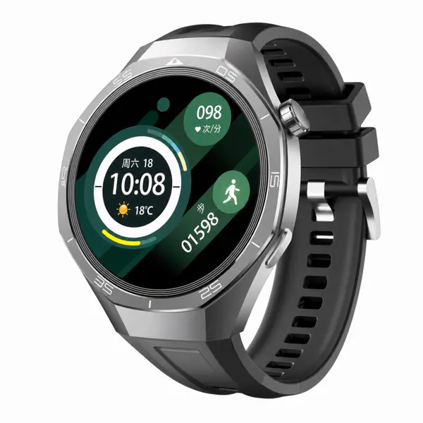 Trendz AeroX (XOROX) Smart Watch with Bluetooth Calling, AMOLED HD Display, Health Monitoring, Sports Modes, Long Battery Life, Smart Notifications, Premium Design Smartwatch(Black Silicone Strap)